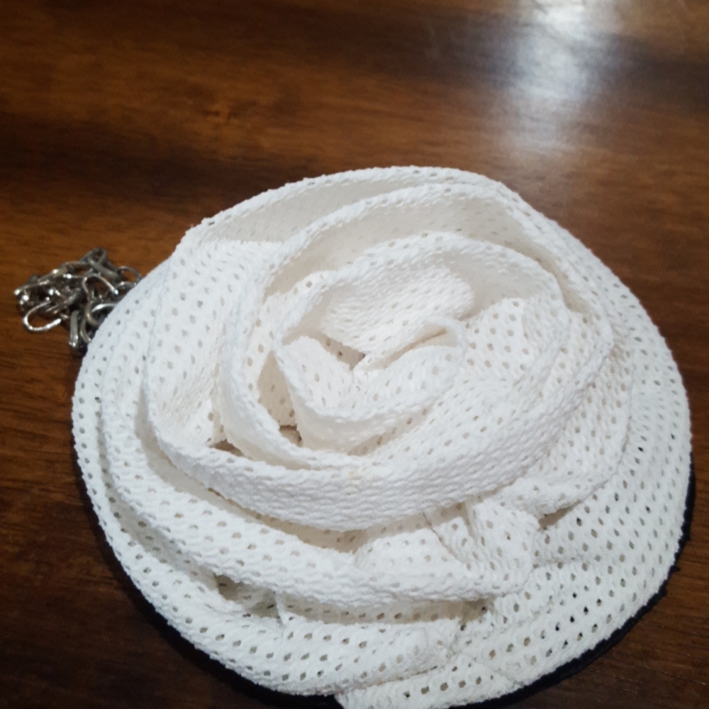 White casual MIRTA® wearable pin purses